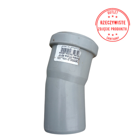Kolano do kanalizacji wewnętrznej DN50 15° HTplus Kolano do kanalizacji wewnętrznej DN50 15° HTplus