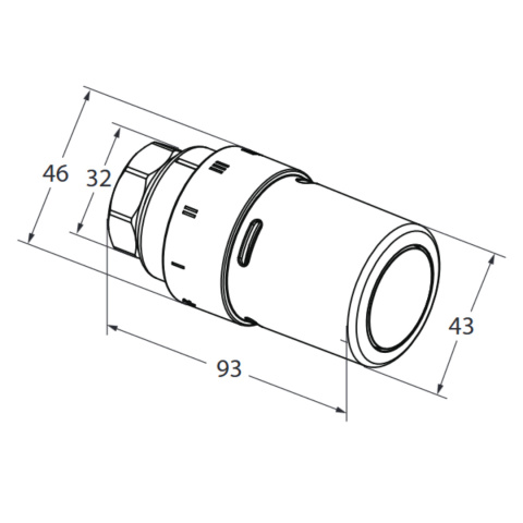 Głowica termostatyczna M30x1,5 Danfoss RAX-K Głowica termostatyczna M30x1,5 Danfoss RAX-K