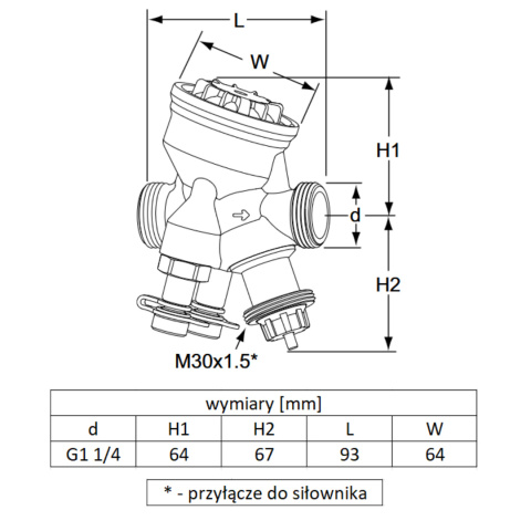 Zawór równoważący i regulacyjny IMI TA-MODULATOR DN25 Zawór równoważący i regulacyjny IMI TA-MODULATOR DN25