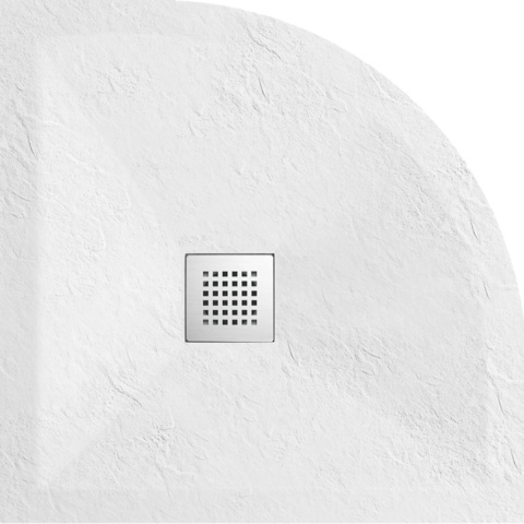 Brodzik kompozytowy półokrągły "seria FQ" Biały 90x90x2,5cm Brodzik kompozytowy półokrągły "seria FQ" Biały 90x90x2,5cm