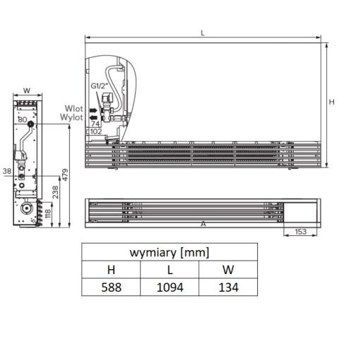 Klimakonwektor MYCOND SILENT MCFS-220T2 Klimakonwektor MYCOND SILENT MCFS-220T2