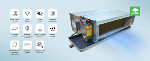 Klimakonwektor o niskim ciśnieniu MYCOND SLIM DC MCFC-068-DT2 Klimakonwektor o niskim ciśnieniu MYCOND SLIM DC MCFC-068-DT2