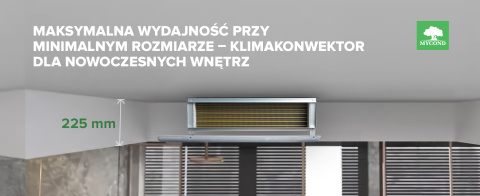 Klimakonwektor o niskim ciśnieniu MYCOND SLIM DC MCFC-102-DT2 Klimakonwektor o niskim ciśnieniu MYCOND SLIM DC MCFC-102-DT2