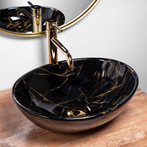 UMYWALKA SOFIA MARBLE BLACK SHINY - NABLATOWA UMYWALKA SOFIA MARBLE BLACK SHINY - NABLATOWA