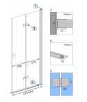 MODUŁ KABINY FOLD N2 CHROM 110