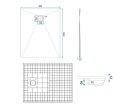 BRODZIK MAGNUM WHITE 90x90