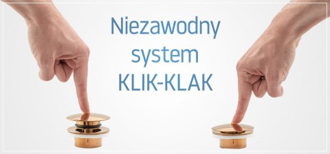 SYFON KLIK-KLAK UNIWERSALNY CZARNY SYFON KLIK-KLAK UNIWERSALNY CZARNY