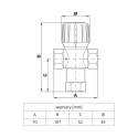 Termostatyczny zawór mieszający 62C 3/4'' WATTS