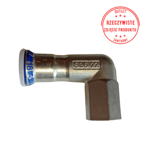 Kolano przejściowe Geberit Mapress Edelstahl GW 18x1/2'' 90° Kolano przejściowe Geberit Mapress Edelstahl GW 18x1/2'' 90°