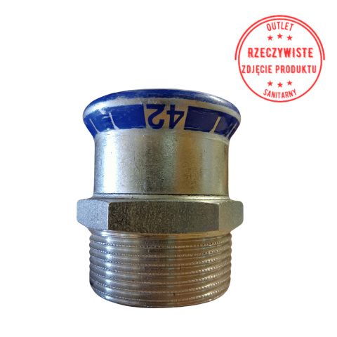 Złączka Geberit Mapress Edelstahl GZ 42x1 1/2'' Złączka Geberit Mapress Edelstahl GZ 42x1 1/2''