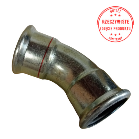 Kolano dwukielichowe KAN-therm d35 45° Kolano dwukielichowe KAN-therm d35 45°