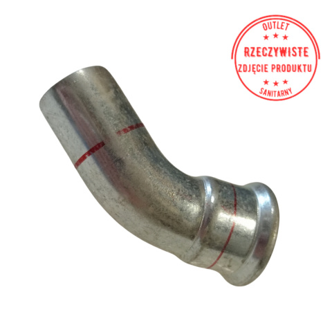 Kolano jednokielichowe KAN-therm d28 45° Kolano jednokielichowe KAN-therm d28 45°